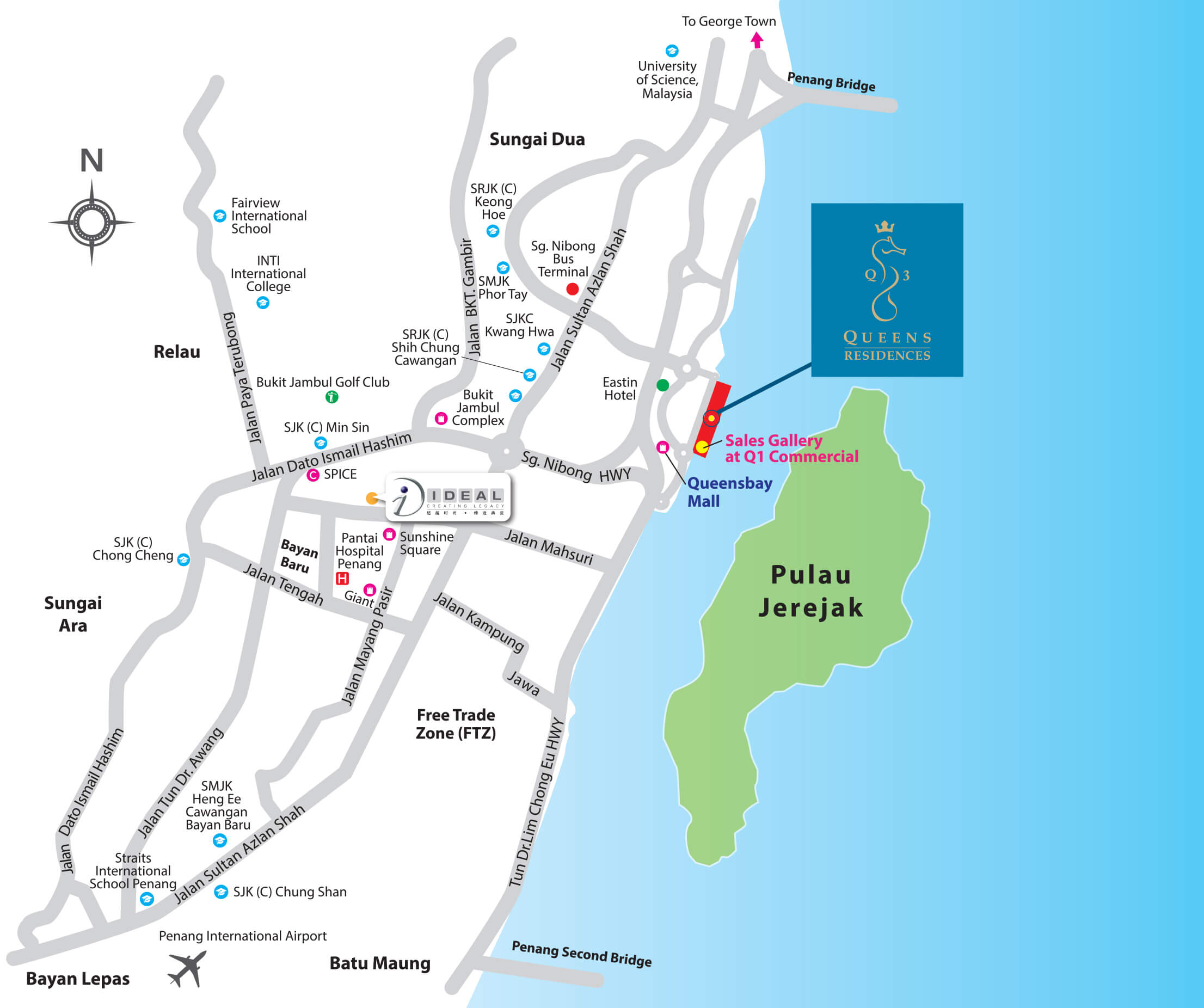 Q3 location map
